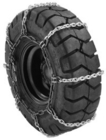 Square Link Style Forklift Tire Chains With Stainless Steel Material