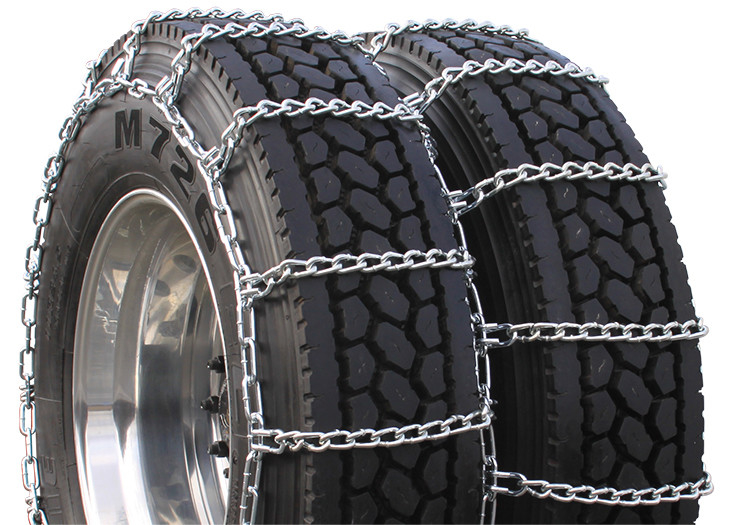 Dual Anti Skid Chains All Steel Construction Truck Tire Chains For Highway Service